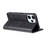 AZNS For Xiaomi Redmi 12 4G Supporting Stand Phone Cover  PU Leather Flip Wallet Case Magnetic Phone Shell