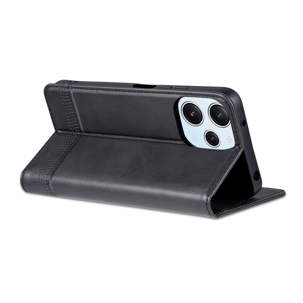AZNS For Xiaomi Redmi 12 4G Supporting Stand Phone Cover  PU Leather Flip Wallet Case Magnetic Phone Shell