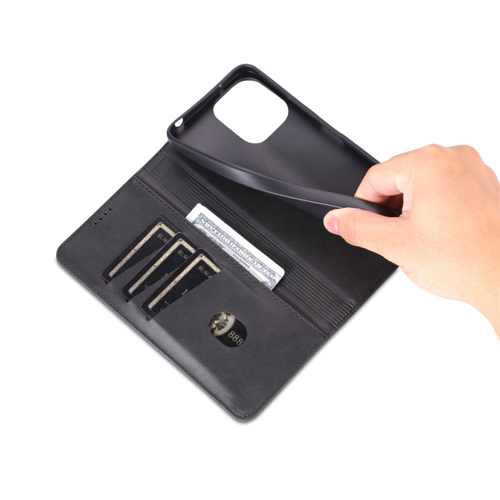 AZNS For Xiaomi Redmi 12 4G Supporting Stand Phone Cover  PU Leather Flip Wallet Case Magnetic Phone Shell