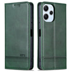 AZNS For Xiaomi Redmi 12 4G Supporting Stand Phone Cover  PU Leather Flip Wallet Case Magnetic Phone Shell