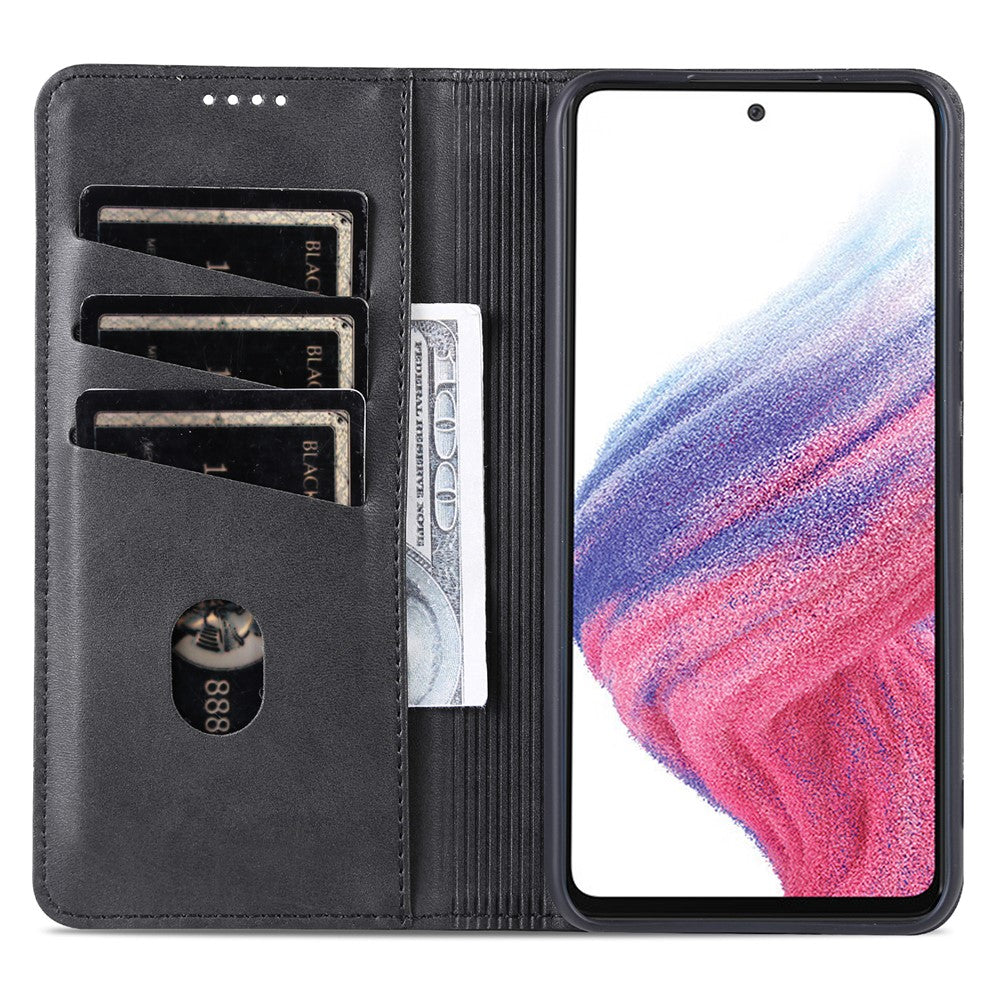AZNS For Samsung Galaxy S23 FE Wallet PU Leather Case Flip Shell Viewing Stand Cell Phone Cover