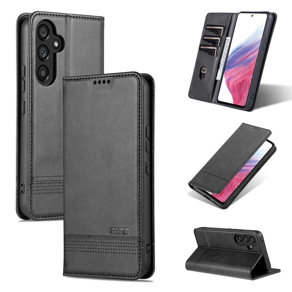 AZNS For Samsung Galaxy S23 FE Wallet PU Leather Case Flip Shell Viewing Stand Cell Phone Cover
