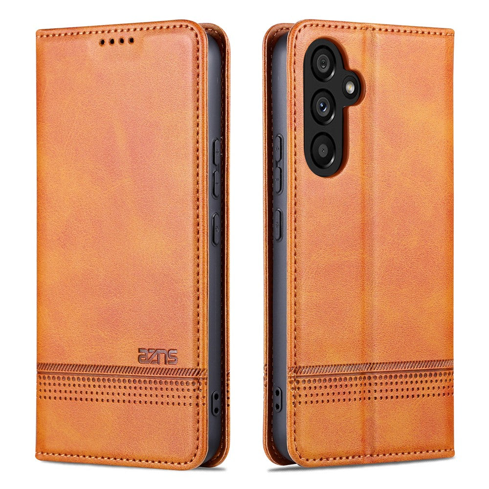 AZNS For Samsung Galaxy S23 FE Wallet PU Leather Case Flip Shell Viewing Stand Cell Phone Cover