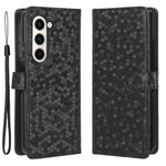 Wallet Shell for Samsung Galaxy Z Fold5 5G Imprinted Dot Pattern Phone Cover PU Leather Stand Case