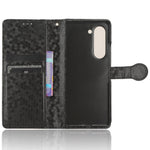 Wallet Shell for Samsung Galaxy Z Fold5 5G Imprinted Dot Pattern Phone Cover PU Leather Stand Case