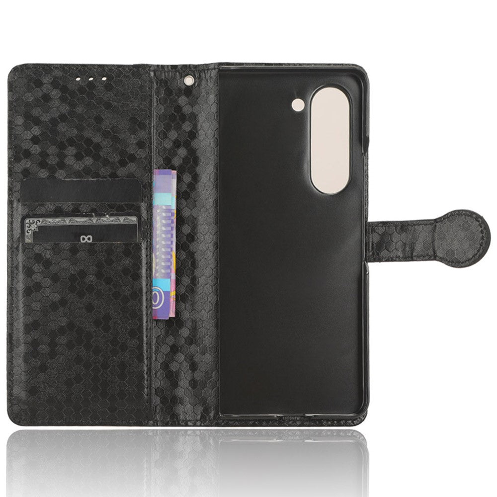Wallet Shell for Samsung Galaxy Z Fold5 5G Imprinted Dot Pattern Phone Cover PU Leather Stand Case