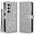Wallet Shell for Samsung Galaxy Z Fold5 5G Imprinted Dot Pattern Phone Cover PU Leather Stand Case