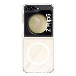 Samsung Galaxy Z Flip5 5G Transparent mobilskal Akryl+TPU mobilskal Magnetiskt Skal