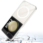 Samsung Galaxy Z Flip5 5G Transparent mobilskal Akryl+TPU mobilskal Magnetiskt Skal