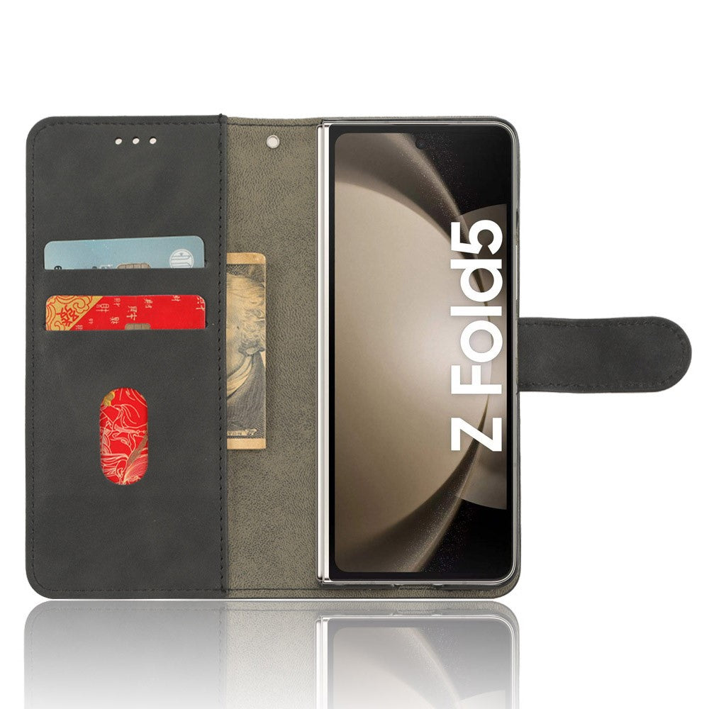 For Samsung Galaxy Z Fold5 5G Wallet PU Leather Case Stand Skin-touch Full Protection Phone Cover