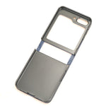 Til Samsung Galaxy Z Flip5 5G PU-lædertelefoncover med kortholder og præget prikmønster