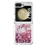 For Samsung Galaxy Z Flip5 5G TPU Case Glitter Quicksand Shockproof Phone Back Cover