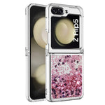 For Samsung Galaxy Z Flip5 5G TPU Case Glitter Quicksand Shockproof Phone Back Cover