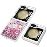 For Samsung Galaxy Z Flip5 5G TPU Case Glitter Quicksand Shockproof Phone Back Cover