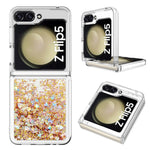For Samsung Galaxy Z Flip5 5G TPU Case Glitter Quicksand Shockproof Phone Back Cover