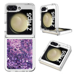 For Samsung Galaxy Z Flip5 5G TPU Case Glitter Quicksand Shockproof Phone Back Cover
