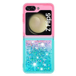 Til Samsung Galaxy Z Flip5 5G TPU Cover med gradient kviksand til bagsiden af telefonen