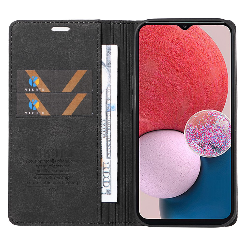 YIKATU YK-004 til Samsung Galaxy A32 5G / M32 5G, Skin-touch flipstativcover, PU-læderpungcover