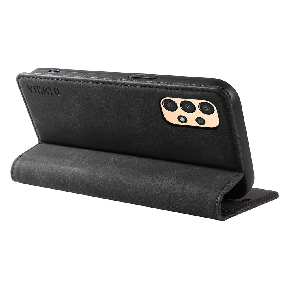 YIKATU YK-004 til Samsung Galaxy A32 5G / M32 5G, Skin-touch flipstativcover, PU-læderpungcover