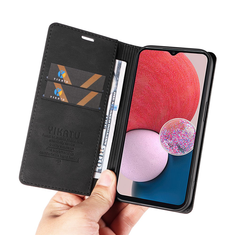 YIKATU YK-004 til Samsung Galaxy A32 5G / M32 5G, Skin-touch flipstativcover, PU-læderpungcover