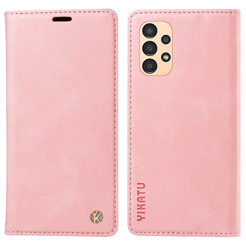 YIKATU YK-004 til Samsung Galaxy A32 5G / M32 5G, Skin-touch flipstativcover, PU-læderpungcover