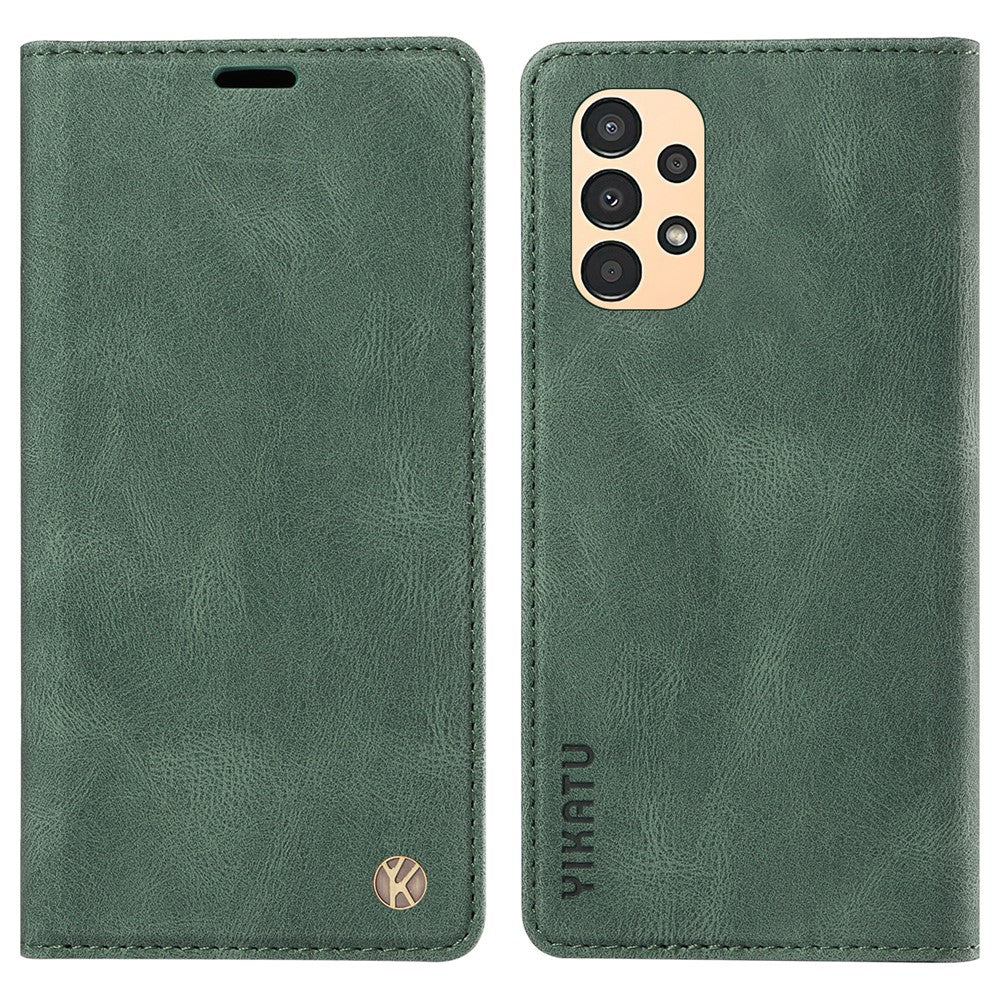 YIKATU YK-004 til Samsung Galaxy A32 5G / M32 5G, Skin-touch flipstativcover, PU-læderpungcover