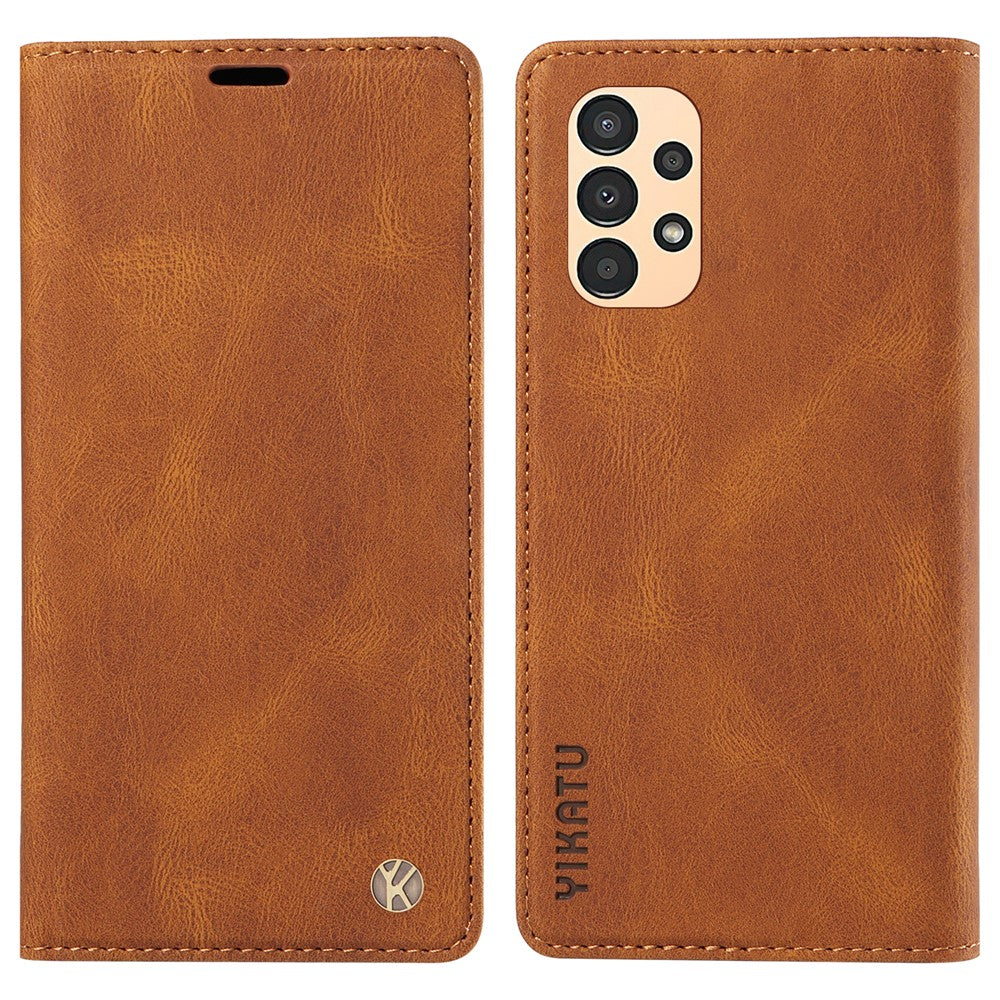 YIKATU YK-004 til Samsung Galaxy A32 5G / M32 5G, Skin-touch flipstativcover, PU-læderpungcover