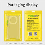 MOFI Transparent Phone Case for Honor X50 , Soft TPU Protective Cell Phone Cover