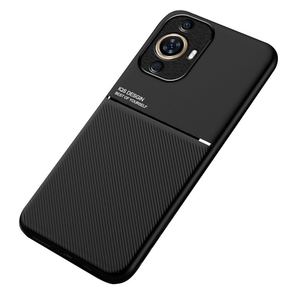 Huawei Nova 11 / Nova 12s 4G / Nova 12 Lite 4G PU-läder + TPU-skal med inbyggd magnetisk hållare metallplåt