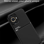 Huawei Nova 11 / Nova 12s 4G / Nova 12 Lite 4G PU-läder + TPU-skal med inbyggd magnetisk hållare metallplåt