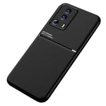 Linjer Präglat mobilskal för Xiaomi 13 Lite / Civi 2 5G, Magnetiskt Bilfäste Läder + TPU mobilskal