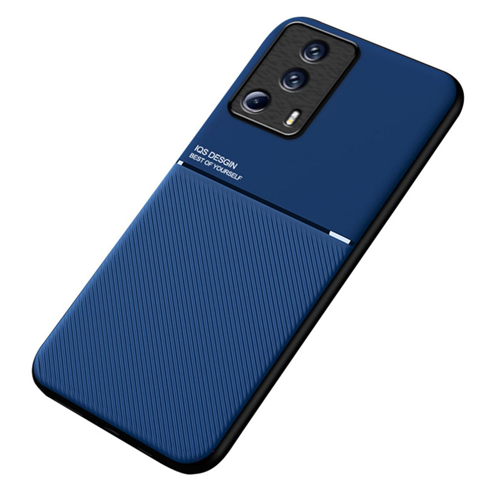 Linjer Präglat mobilskal för Xiaomi 13 Lite / Civi 2 5G, Magnetiskt Bilfäste Läder + TPU mobilskal