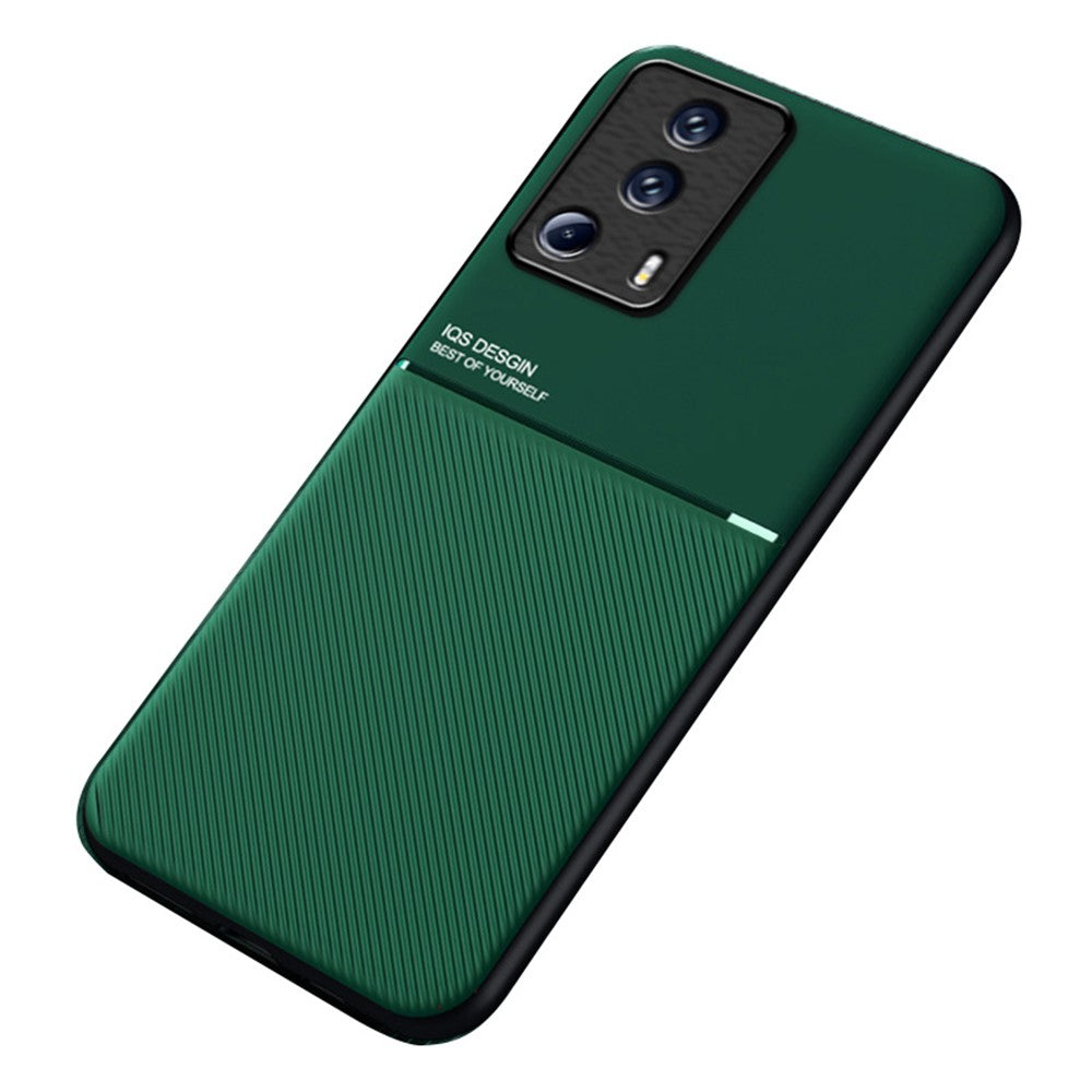 Linjer Präglat mobilskal för Xiaomi 13 Lite / Civi 2 5G, Magnetiskt Bilfäste Läder + TPU mobilskal