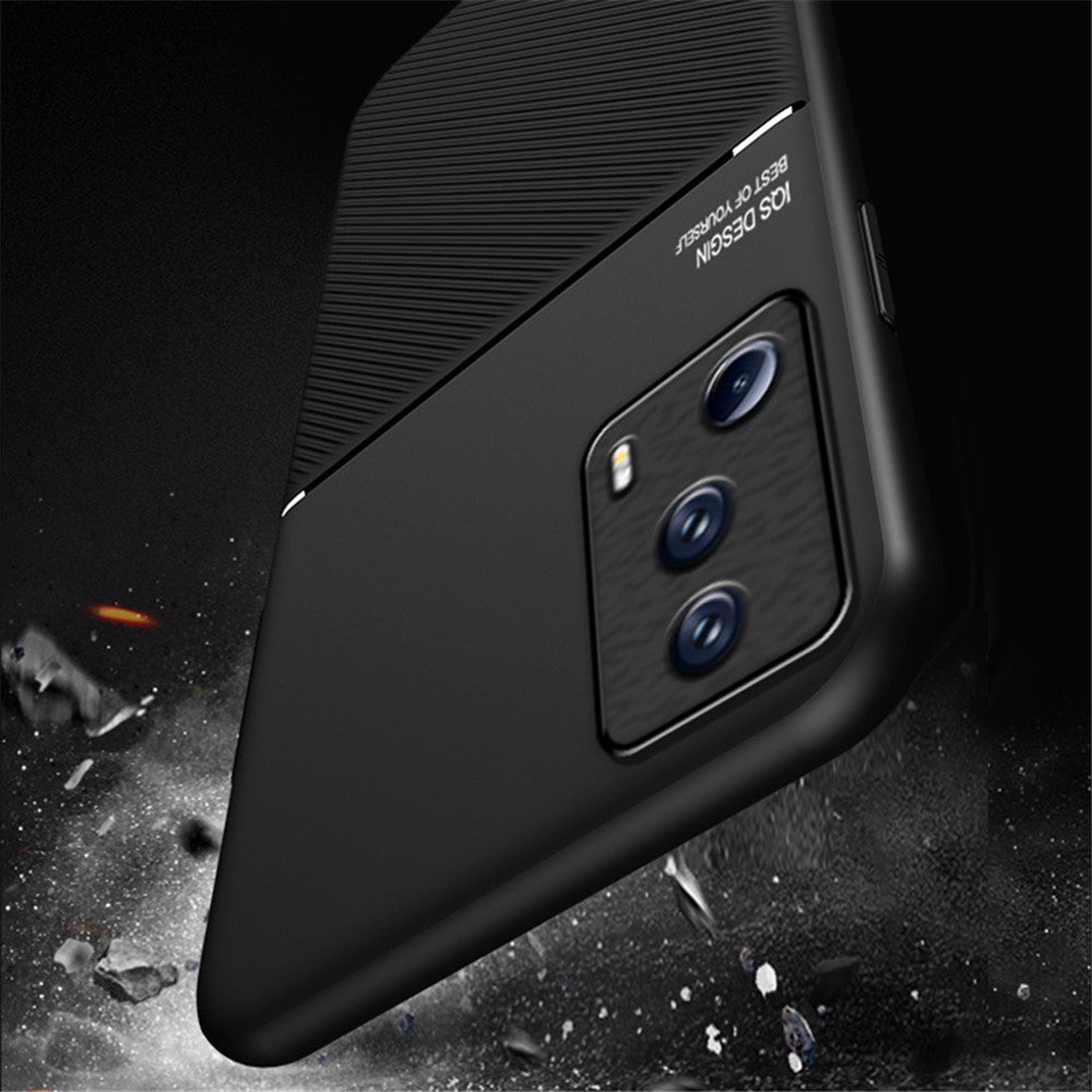 Linjer Präglat mobilskal för Xiaomi 13 Lite / Civi 2 5G, Magnetiskt Bilfäste Läder + TPU mobilskal