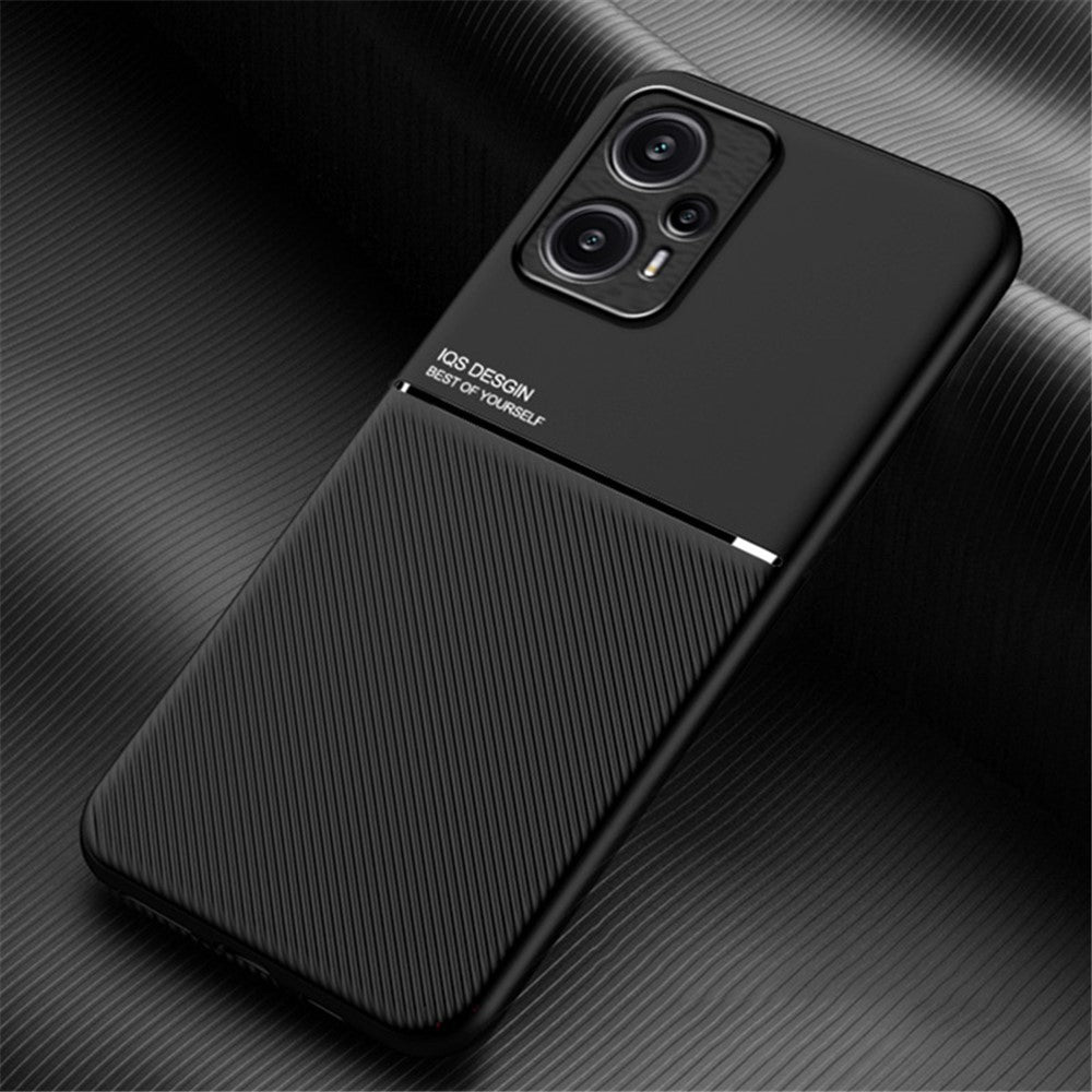 Xiaomi Redmi Note 12 Turbo / Poco F5 5G magnetisk bilmonteret cover i læder + TPU