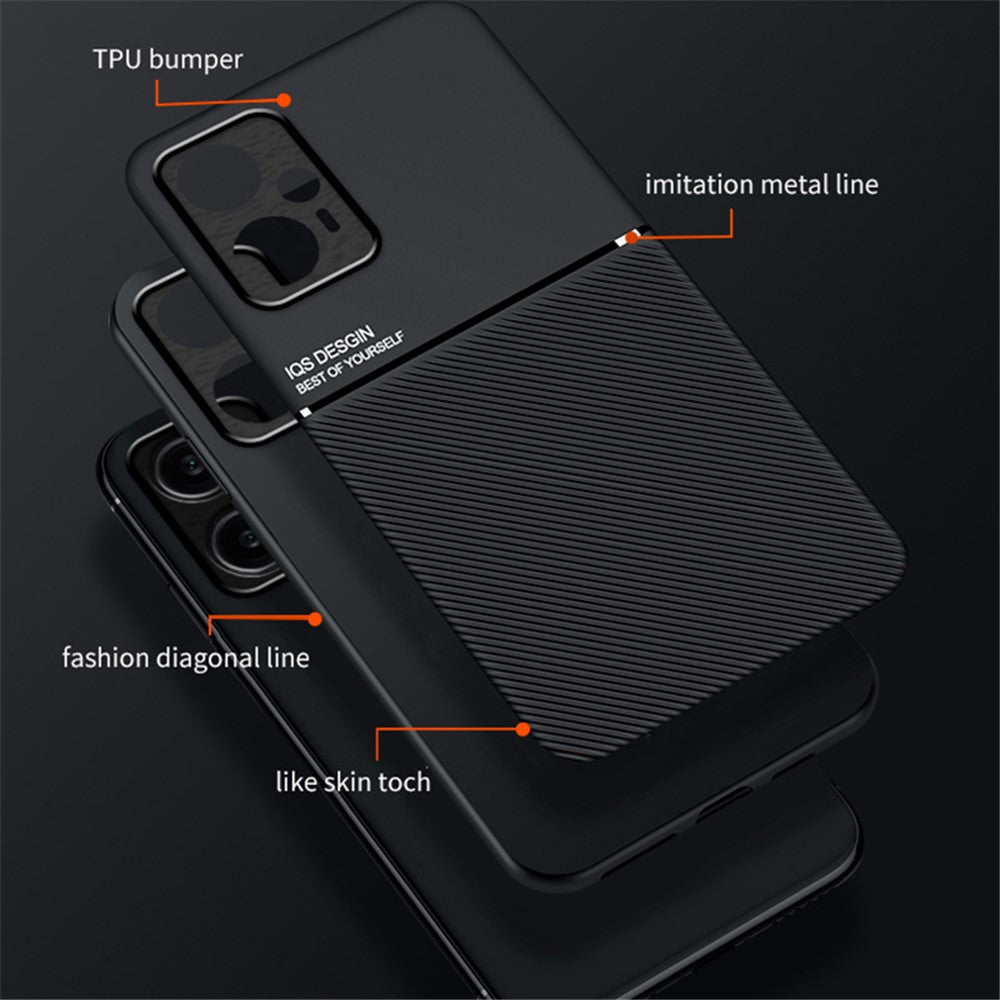 Xiaomi Redmi Note 12 Turbo / Poco F5 5G magnetisk bilmonteret cover i læder + TPU