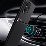 Xiaomi Redmi Note 12 Turbo / Poco F5 5G Magnetiskt Bilmonteringsskal Läder + TPU-skydd
