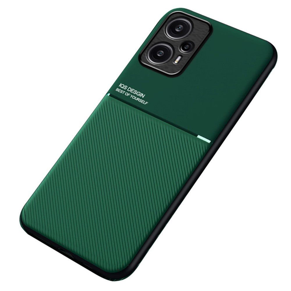 Xiaomi Redmi Note 12 Turbo / Poco F5 5G magnetisk bilmonteret cover i læder + TPU