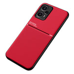 Xiaomi Redmi Note 12 Turbo / Poco F5 5G Magnetiskt Bilmonteringsskal Läder + TPU-skydd