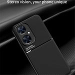 Phone Case for Huawei Maimang 20 / Enjoy 60 Pro / nova 11i , PU Leather+TPU Magnetic Car Holder Phone Cover