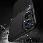 Phone Case for Huawei Maimang 20 / Enjoy 60 Pro / nova 11i , PU Leather+TPU Magnetic Car Holder Phone Cover