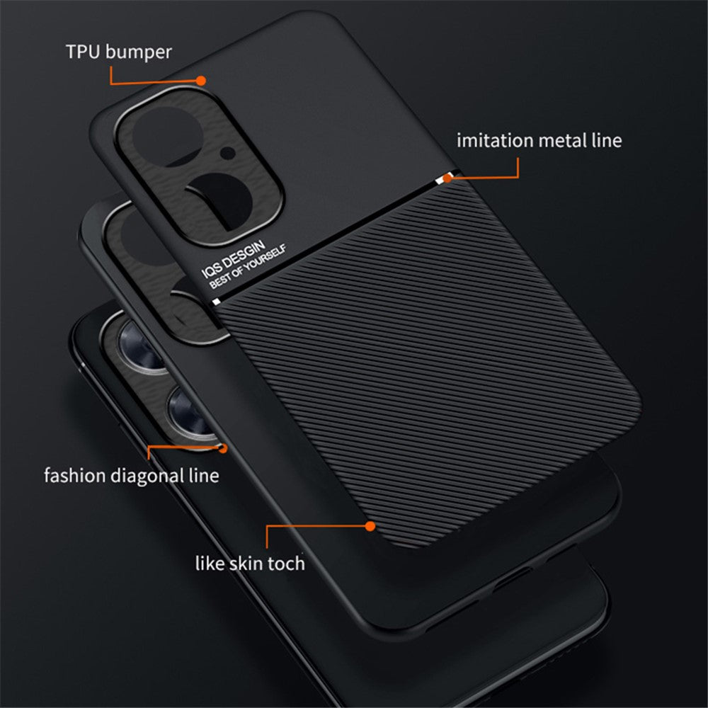 Phone Case for Huawei Maimang 20 / Enjoy 60 Pro / nova 11i , PU Leather+TPU Magnetic Car Holder Phone Cover