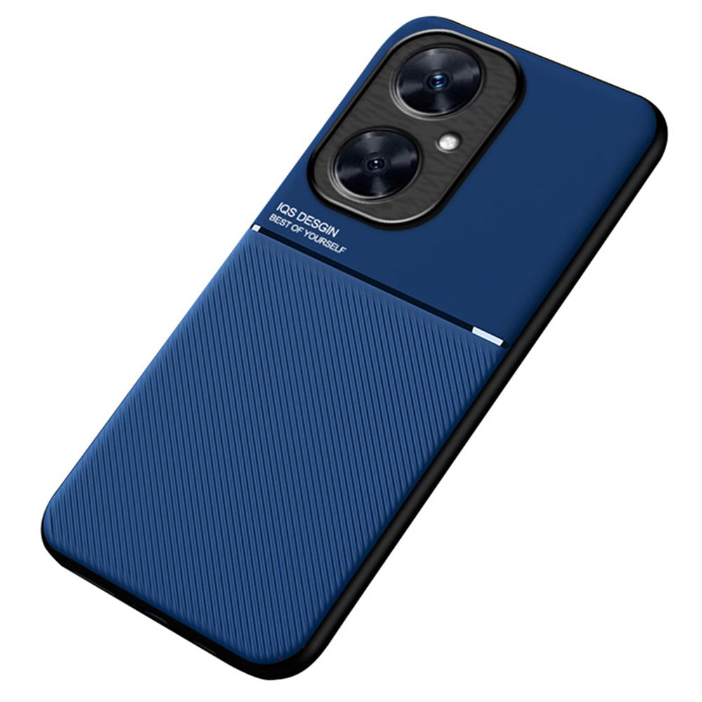 Phone Case for Huawei Maimang 20 / Enjoy 60 Pro / nova 11i , PU Leather+TPU Magnetic Car Holder Phone Cover