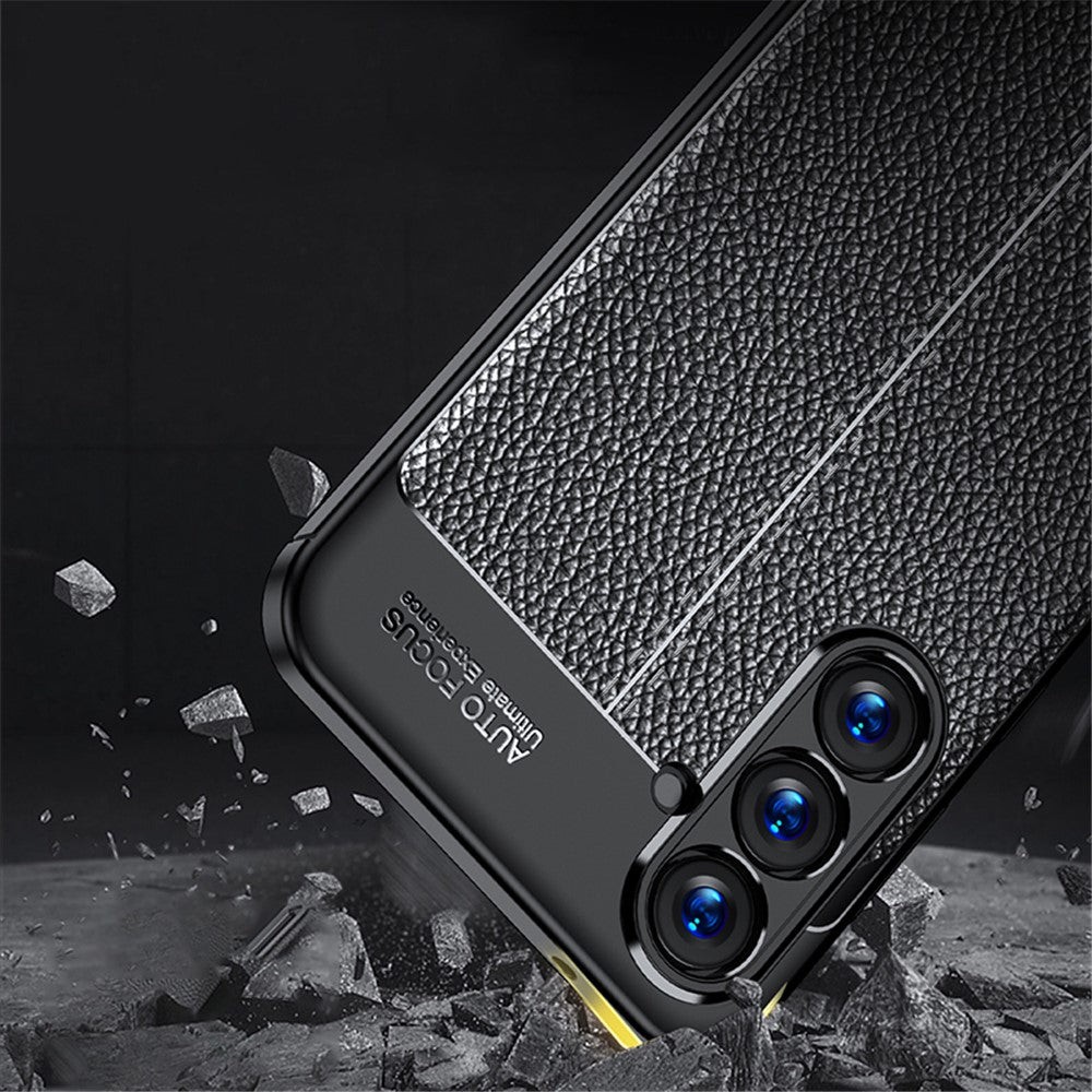 For Samsung Galaxy S23 FE Anti-scratch Phone Case Litchi Texture Phone TPU Cover
