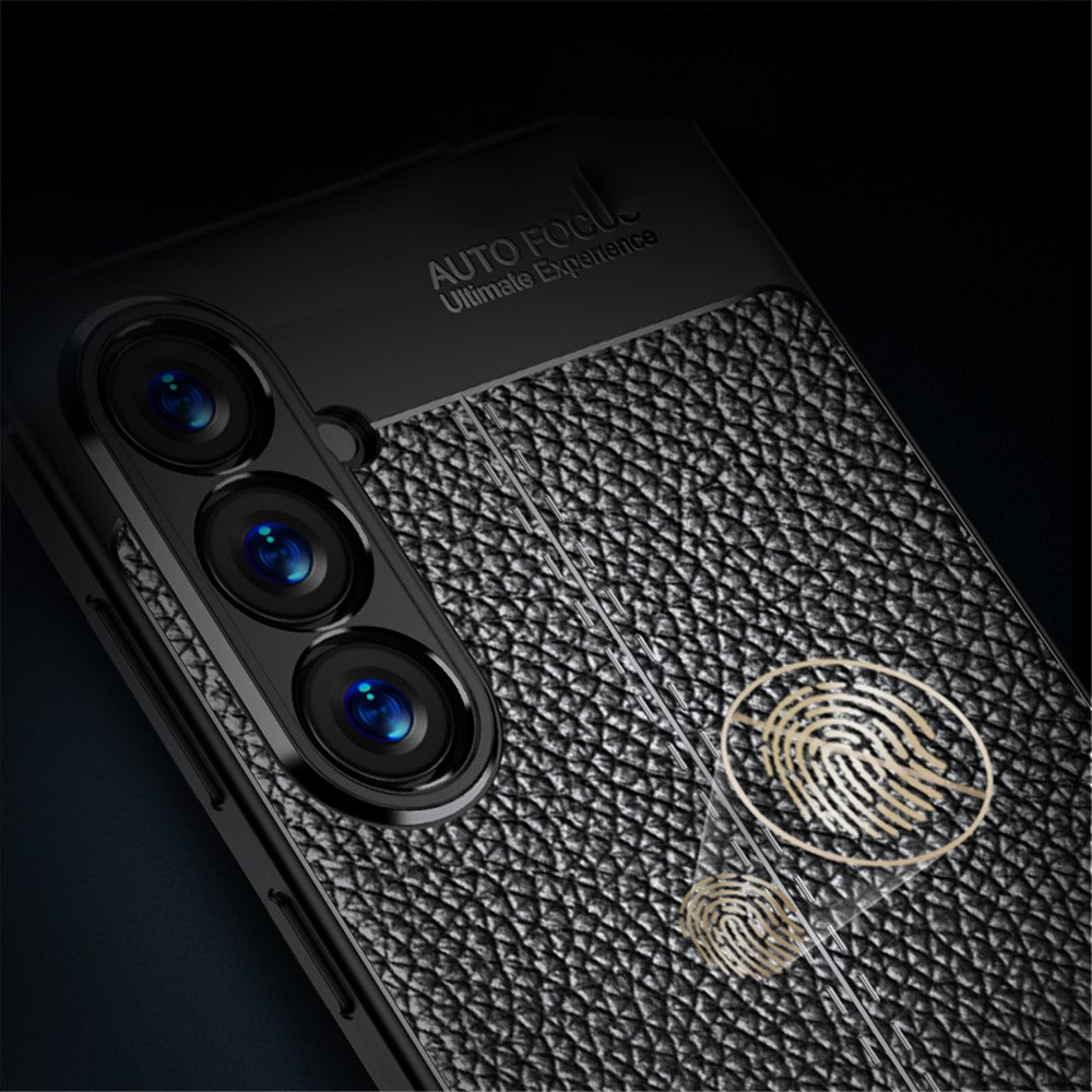 For Samsung Galaxy S23 FE Anti-scratch Phone Case Litchi Texture Phone TPU Cover