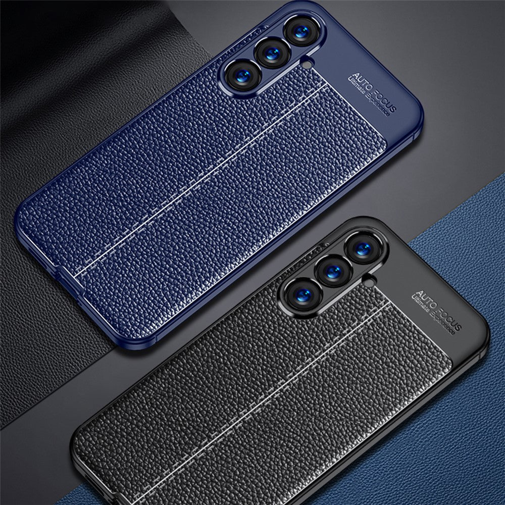 For Samsung Galaxy S23 FE Anti-scratch Phone Case Litchi Texture Phone TPU Cover