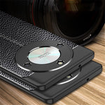 Litchi Texture Phone Case for Honor X50 , Anti-scratch Flexible TPU Phone Back Cover