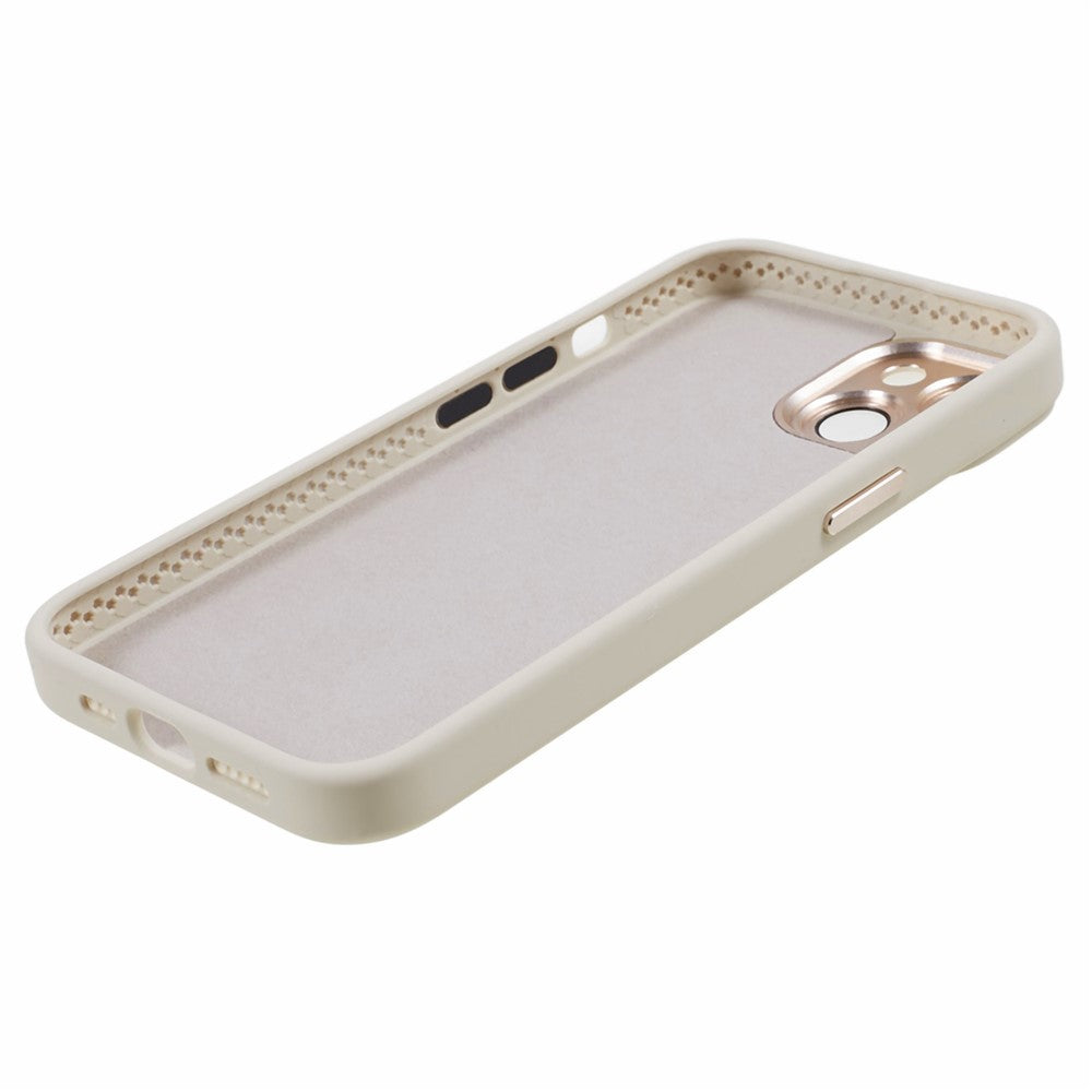 Til iPhone 15 Flydende Silikone+PC Telefoncover Aluminiumlegering+Hærdet Glas Linsebeskyttelse Bagside