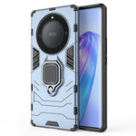 For Honor X40 5G / X9a 5G / Magic5 Lite 5G Ring Holder Kickstand Back Cover TPU+PC Anti-drop Phone Case