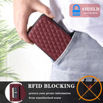 Stil 008 För Samsung Galaxy A14 5G / A14 4G Stativskal PU-läder + TPU RFID-blockerande mobilskal med handledsrem